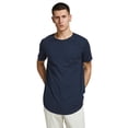 thumbnail image 3 of JACK&JONES camiseta hombre, pack de 3 - JJENOA TEE 3PK, manga corta, algodón orgánico, color sólido Blanco/Azul marino/Negro L (Large), 3 of 6