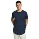 thumbnail image 3 of JACK&JONES camiseta hombre, pack de 3 - JJENOA TEE 3PK, manga corta, algodón orgánico, color sólido Blanco/Azul marino/Negro S (Small), 3 of 6