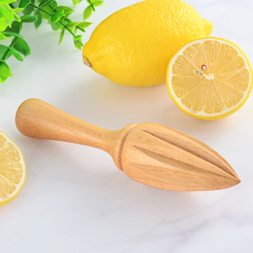 Gaetooely 1Pcs Wooden Lemon Squeezer Juicer Fruit Orange Citrus Juice Extractor Reamer New Multifunctional Kitchen Tool