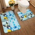 thumbnail image 2 of Yiaed French Bulldog Dog in a Bathtub Print Bathroom Mat Set 2 Pieces Mat Anti-Skid Pad Ultra Soft and Absorbent Bathroom Bath Mat Contour Bath Rugs for Toilet Base, 2 of 6