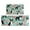Green Boston Terrier, variant on French Bulldog Kitchen Rugs Sets Of 2,Anti Fatigue Kitchen Mat Rugs Non Slip Washable,Decorative Kitchen Floor Mats for Kitchen,Sink,Laundry,17"x30" 17"x47"