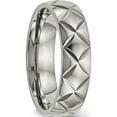 thumbnail image 4 of Titanium Polished Diamond Cut 6mm Band (Size 10) Made In China tb459-10, 4 of 5