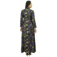 thumbnail image 4 of Bimba Women's Mandarin Collar Button Down Maxi Dress Winter Jilbab With Pockets, 4 of 5