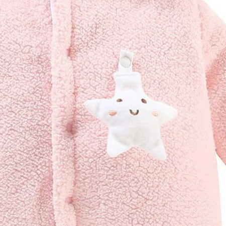 

TOWED22 Toddler Jackets Boys Infant Baby Jacket Hooded Outwear Girls Boys Winter Cartoon Windproof Coat Hooded Outerwear LED Light Up Jacket White