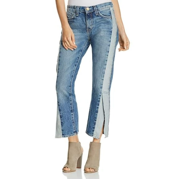 Current/Elliott Women's Straight Re-Engineered Jeans in Light Sky Vintage (30)