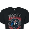 thumbnail image 3 of Marvel Venom - Metal Tee Style - Juniors Cropped Graphic T-Shirt, 3 of 5