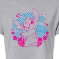 thumbnail image 3 of Disney - Lilo & Stitch - Stitch Haze - Juniors Cropped Cotton Blend T-Shirt, 3 of 5