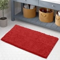 thumbnail image 3 of CPDD Bath Mat-Extra-Soft Plush Bath Bathroom Rug,1'' Chenille Microfiber Material, Super Absorbent Shaggy Bath Rug. Machine Wash & Dry (15 x 23, Red) Red 15 x 23, 3 of 9