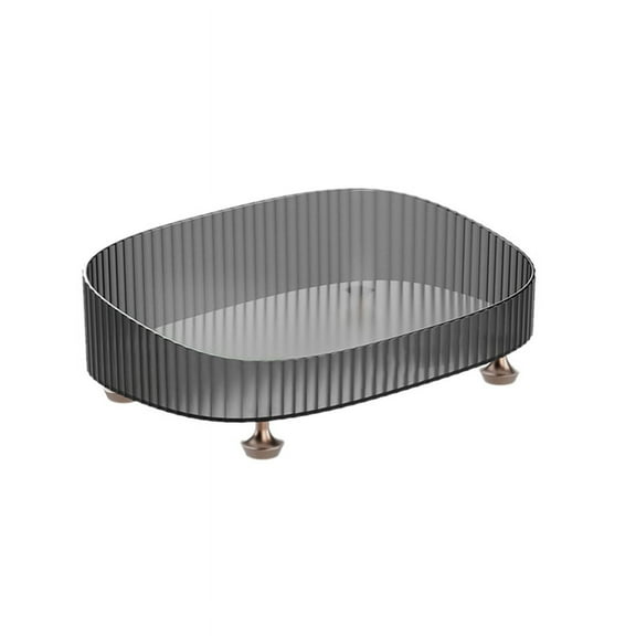 Makeup Perfume Organiser Key Storage Ornaments Decorative Dresser Tray, Countertop Organizer Tray for Cosmetics,B