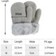 thumbnail image 3 of BEMS-(Blanco apagado Talla: M)Guantes de punto para niños Mitones Moda para mujer Felpa de punto Corte torcido Dedos engrosados Más guantes de lana Mitones Guantes térmicos para bebés Invierno, 3 of 5