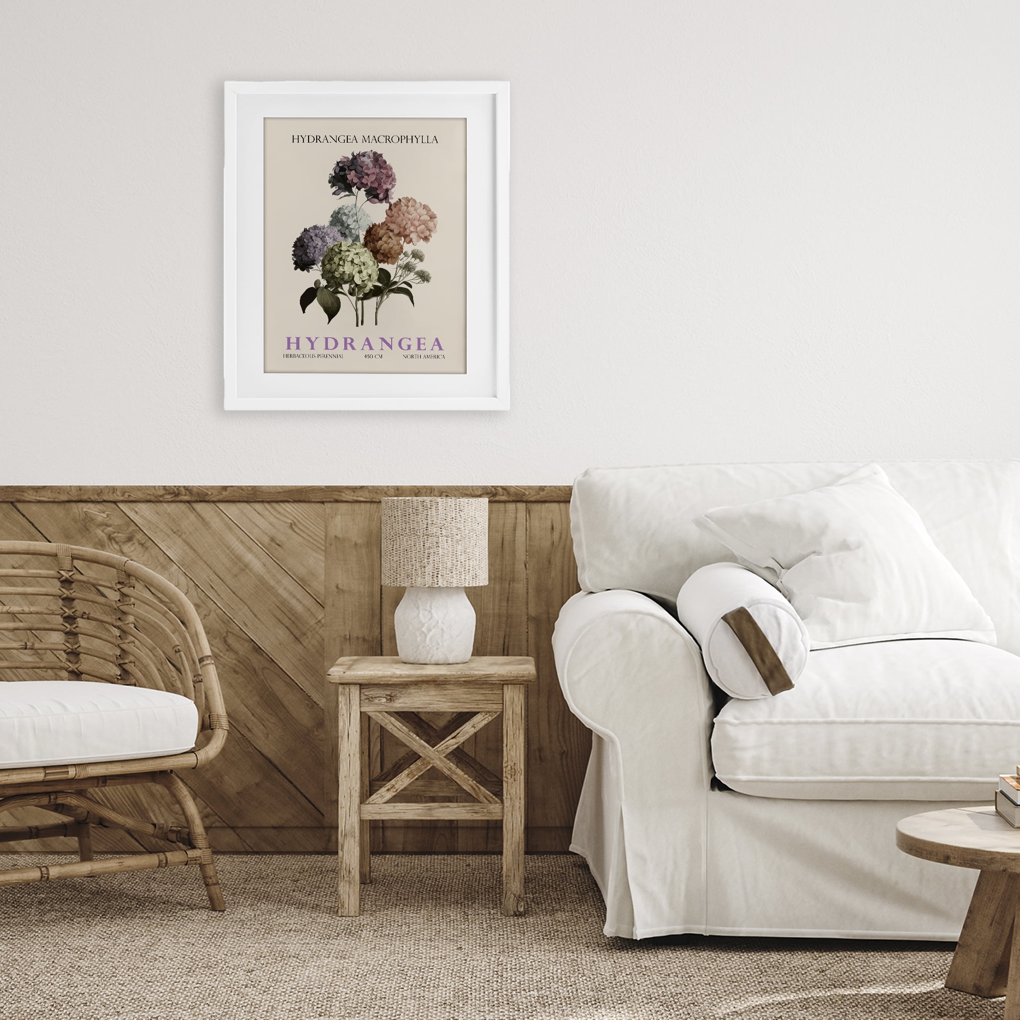 Stupell Industries Nature Hydrangea Bundle White Framed Print Under Glass, design by Christopher Giampietro