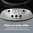 thumbnail image 3 of Hamilton Beach 12-Cup Programmable Drip Coffee Maker Machine with Glass Coffee Pot, Black, 3 of 9