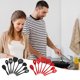thumbnail image 1 of Juego de utensilios de cocina de nylon - Cucharas antiadherentes y espátulas de 6 piezas con cuchara ranurada y cucharón, rojo, 1 of 6
