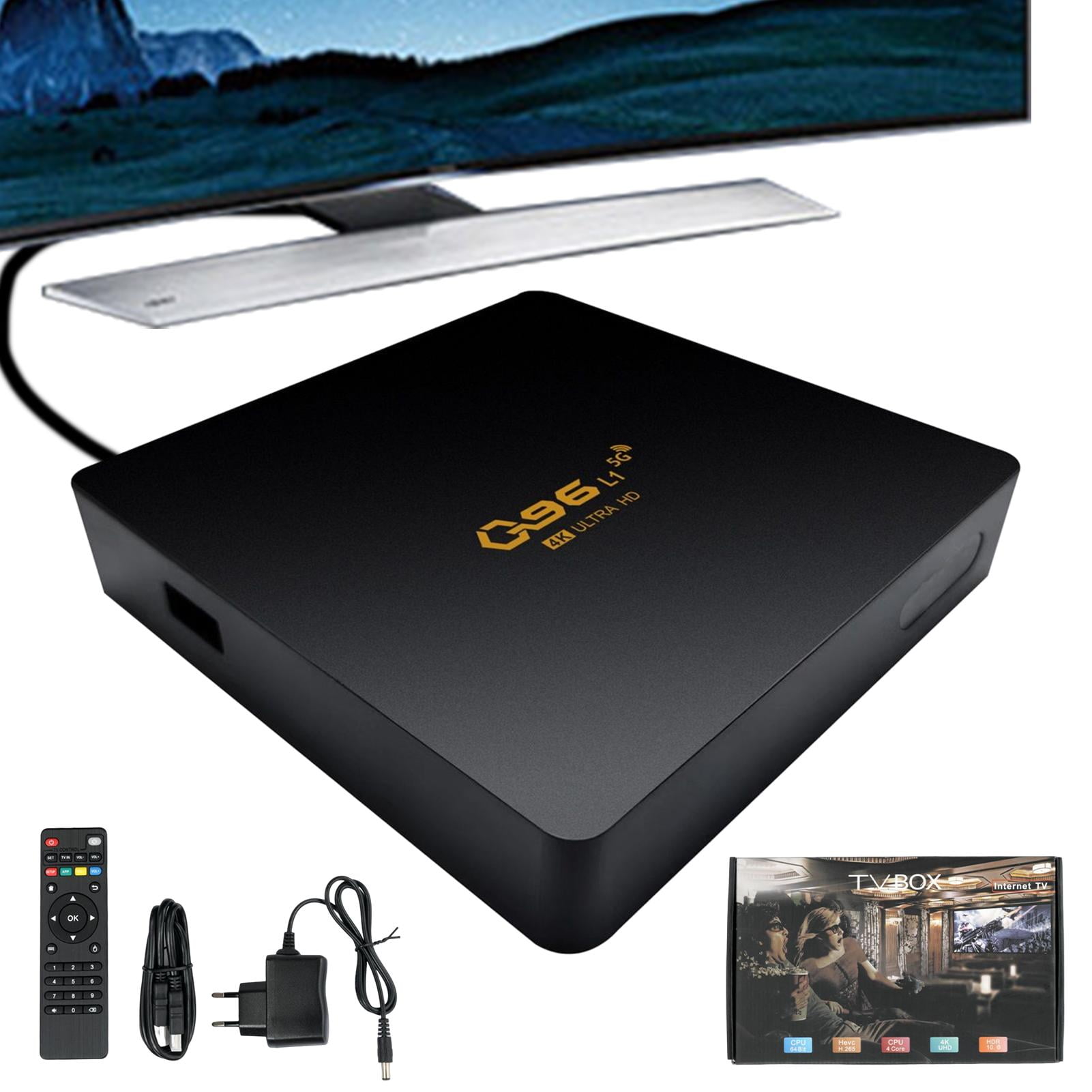 TV Box 4K Smart Media Player 8GB Q96 L1 Network TV Set Top Box Quad Core  Wifi Network Player Video Game Smart TV Box for Android 