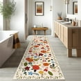 thumbnail image 4 of 2'6''x 10' Boho Runner Rug for Hallways, Soft Non Slip Washable Runner Rug Floral Floor Carpet Runner Rug for Entryway Laundry Room Bathroom, 4 of 10