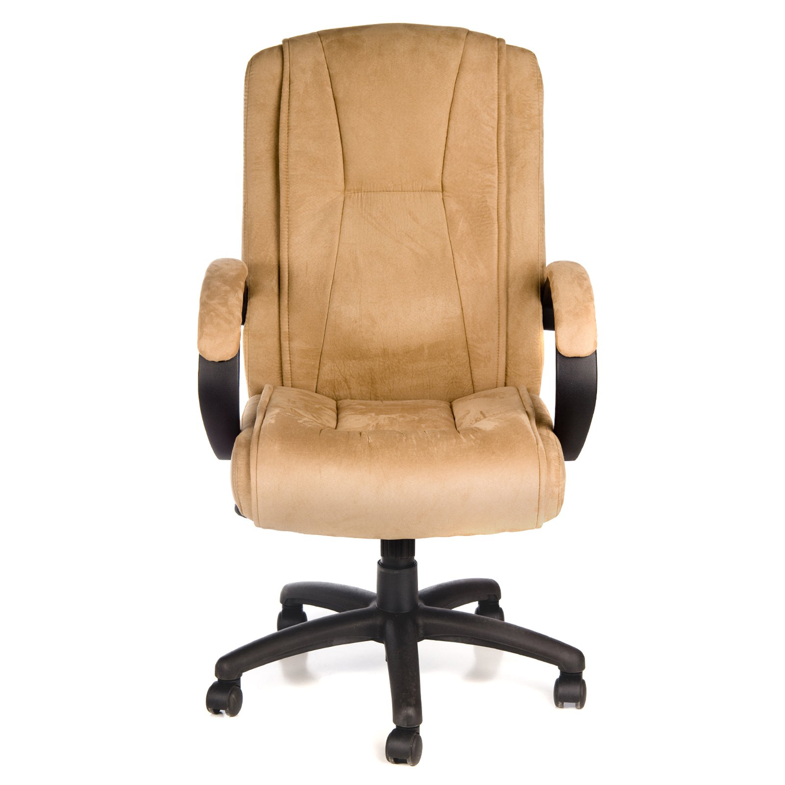 Comfort Products 60-0971 Padded Microfiber Fabric Executive Chair, Beige - image 2 of 3