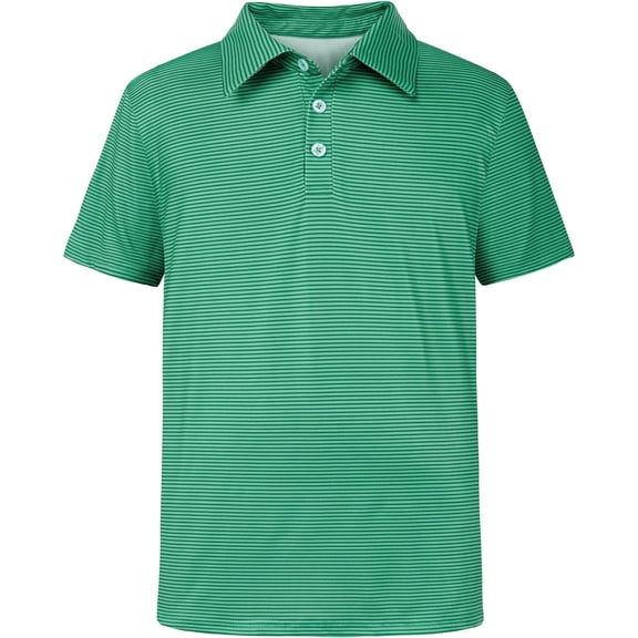 Boys Polo Shirts Collared Full Graphic Print Short Sleeve Tops Button Front Comfortable Daily Boys Outdoor Casual Shirts