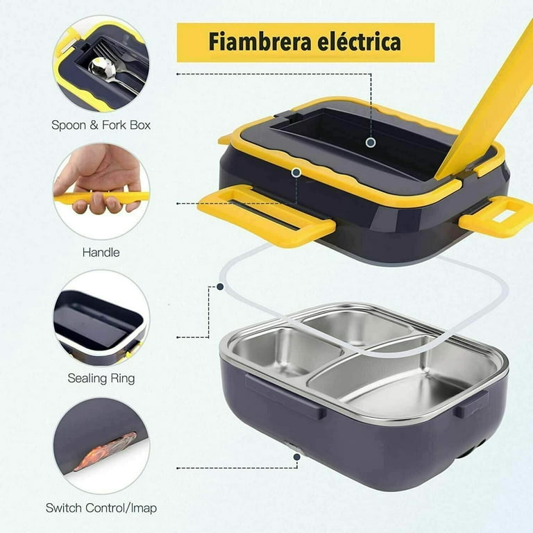 40W Electric Lunch Box Food Warmer Leak proof Portable Food Heater for Home  Car