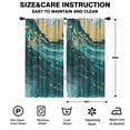 thumbnail image 2 of Blackout Kids Curtains,Teal Gold Marble Pattern Childrens Insulated Curtains Set Of 2,Bedroom Essentials,Toddler Room Decor 42"x84", 2 of 5