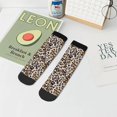 thumbnail image 7 of Pofeuu Leopard Print 30cm Socks, Adult Running Hiking Socks for Youth and Adult, 7 of 7