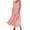 Watermelon Red, variant on lcziwo Midi Dresses for Women Cotton Linen Soft Crew Neck Sleeveless Tank Dress Striped Print Loose Beach Sundresses with Pockets Pink S