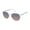 Silver & White, variant on Rocawear Women's R3364 Vintage Metal UV400 Protective Round Cat Eye Fashion Sunglasses, 55mm