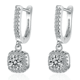 thumbnail image 1 of 2 PZS Aretes Pendientes Mujer Colgantes Color plata, 1 of 5