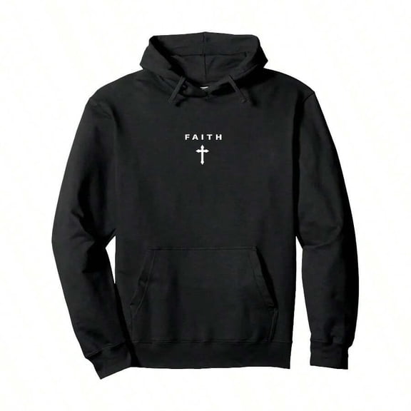 Christian Minimalism Religion Christian Faith And Cross Hoodie