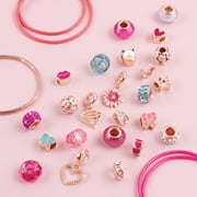 Make It Real: 28 Pieces, DIY Unique Charm & Bead Jewelry Kit, Tweens & Girls, Kids Ages 8+
