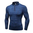 thumbnail image 1 of Yuyuzo Sweatshirts for Men 1/4 Zip Long Sleeve Slim Fitted Pullover Solid Color Quick Drying Winter Tops, 1 of 6