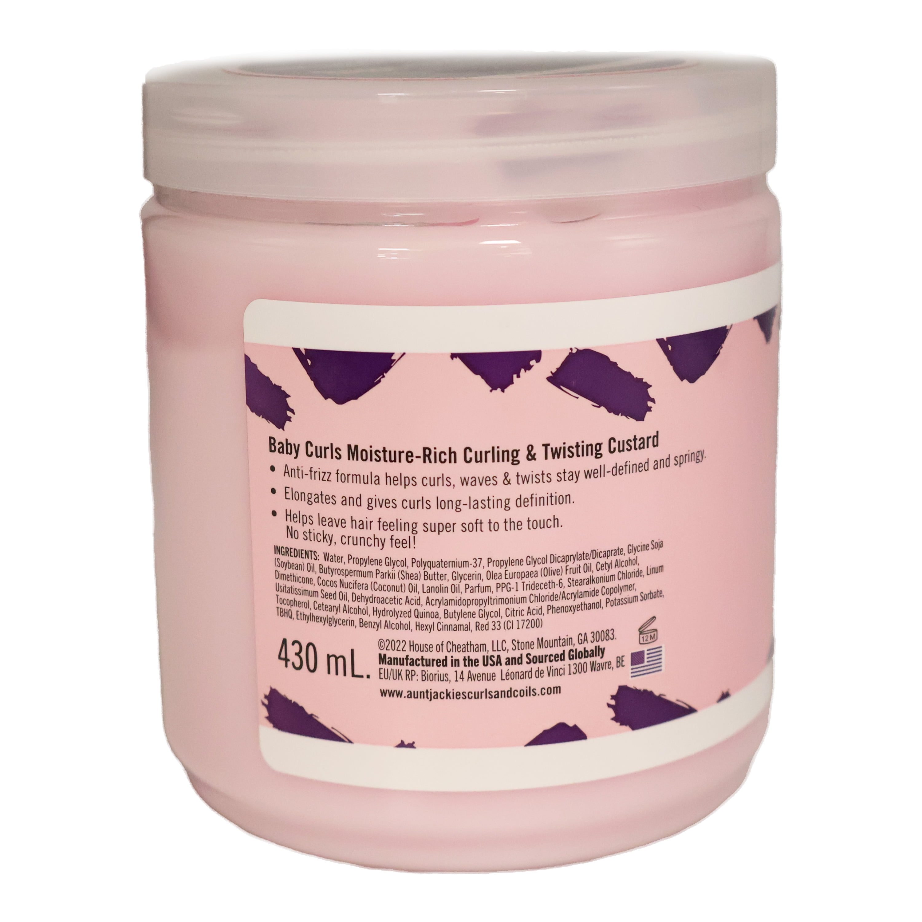 Aunt Jackie's Kids Baby Curls Moisture Rich Curling & Twisting Custard 15oz