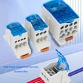thumbnail image 3 of Power Terminal Distribution Box, DIN Rail Mounting Terminal Block Junction Box 80A 1000V AC DC  for High Voltage Cabinets, 3 of 8