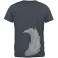 thumbnail image 2 of Halloween Wolf Costume Grey Mens T Shirt Charcoal 2XL, 2 of 2