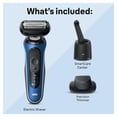 thumbnail image 3 of Afeitadora Eléctrica Braun para Hombre, Serie 6 6172cc, Afeitado en Seco y Húmedo, Kit de Afeitado con Centro SmartCare y Recortadora de Precisión, 3 of 5