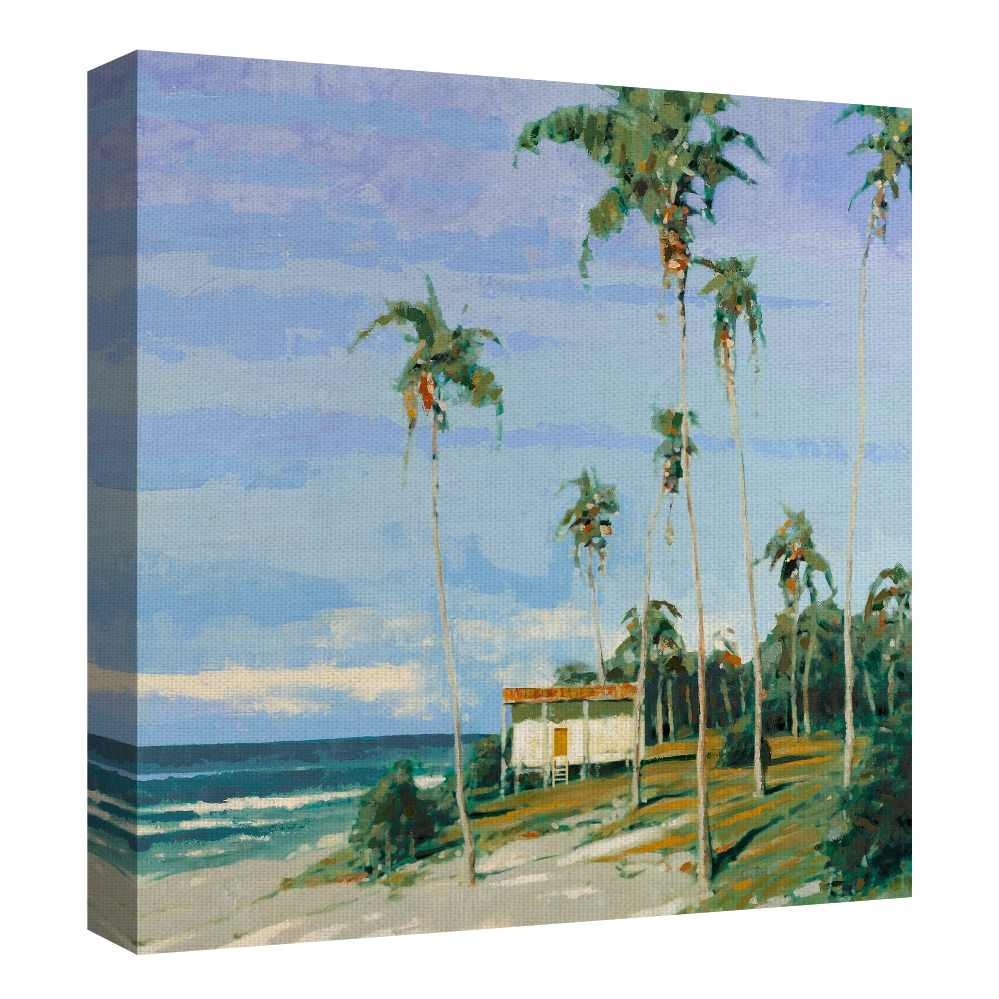 Masterpiece Art Gallery Tropical 1 Island By Gregory Garrett Canvas Art Print 30" x 30"