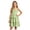 Green, variant on Girls Spaghetti Strap Ruffled Swing Dress for Teen Tween Formal Prom Back to School Homecoming Dance Casual(Purple,13-14 Years)
