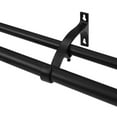 thumbnail image 2 of Lumi 1 in. & 3/4 in. Dia. Double Curtain Rod Bracket (4-Pack),Matte Black, 2 of 4