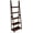 Espresso, variant on Basics 5-Tier Ladder Bookshelf Storage Organizer, Solid Rubberwood Frame, Space-Saving Bookcase, Sturdy Shelves, Walnut Finish, 14" D x 24.8" W x 70.1" H