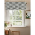 thumbnail image 2 of Plaid Valances for Windows, Rod Pocket Kitchen Valance Curtains - Soft & Washable Small Window Treatment for Living Room,&nbsp;Bathroom, Grey , 42x12 Inch, 1 Panel, 2 of 9