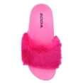 thumbnail image 1 of Soda Women Slip on Soft Fur Fuzzy Sandals Slide Slippers Flat Flip Flops YOGA-S Hot Pink Fuchsia 5, 1 of 2