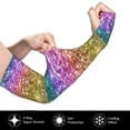 thumbnail image 3 of Daiia Glitter Rainbow UV Sun Protection Arm Sleeves - Cooling Compression Arm Sleeve - Sports & UV Arm Sleeves for Men & Women, 3 of 8