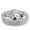 Grey-S(23" x 23" x 7"), variant on Small Dog Bed Cat With Hooded Blanket Cozy Cuddler Luxury Puppy Pet Donut Round Calming Burrow Cave - Anti-slip Bottom And Machine Washable 23 Inch