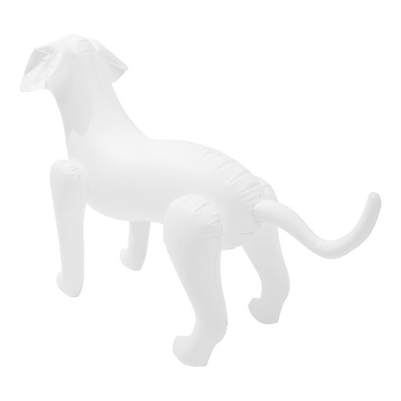BESTOYARD Inflatable White Dog Mannequin Display Stand for Pet Clothing Shop Decoration