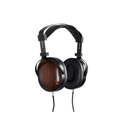 Monoprice Monolith M565C Over Ear Planar Magnetic Headphones - Black/Wood With 106mm Driver, Closed Back Design, Comfort Ear Pads For
