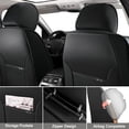 thumbnail image 5 of 2023 Car Seat Cover for ACURA INTEGRA , Orange and Black Car Seat Covers, Premium Leather 5 Seats Full Set With Lumbar Support Waterproof, Protect Car Seats, 5 of 8
