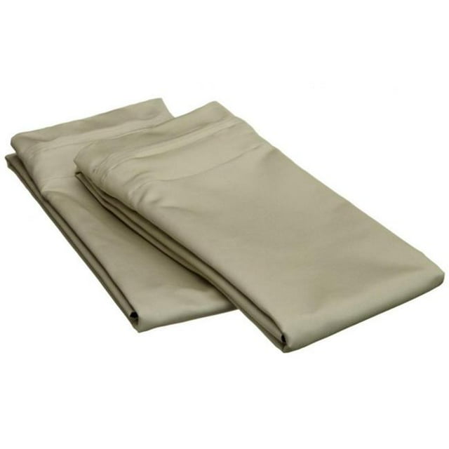 Egyptian Cotton 1500 Thread Count Solid Pillowcase Set King-Sage