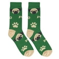 thumbnail image 6 of Crazy Socks, Womens, Animals, Pug, Crew Socks, Novelty Silly Fun Cute, 6 of 6