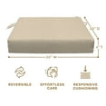 thumbnail image 6 of Textured Solid Almond Premium Dining Seat Cushio, 6 of 8