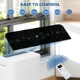 thumbnail image 6 of HOMCOM 12000 BTU Portable Air Conditioner with Cooling, Dehumidifying, Ventilating Function, Remote Control, & LED Display, White, 6 of 10
