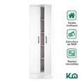 thumbnail image 3 of Ropero Closet De 2 Puertas y 4 Repisas Color Blanco MDP Mueble Organizador KingsHouse blanco 1, 3 of 9